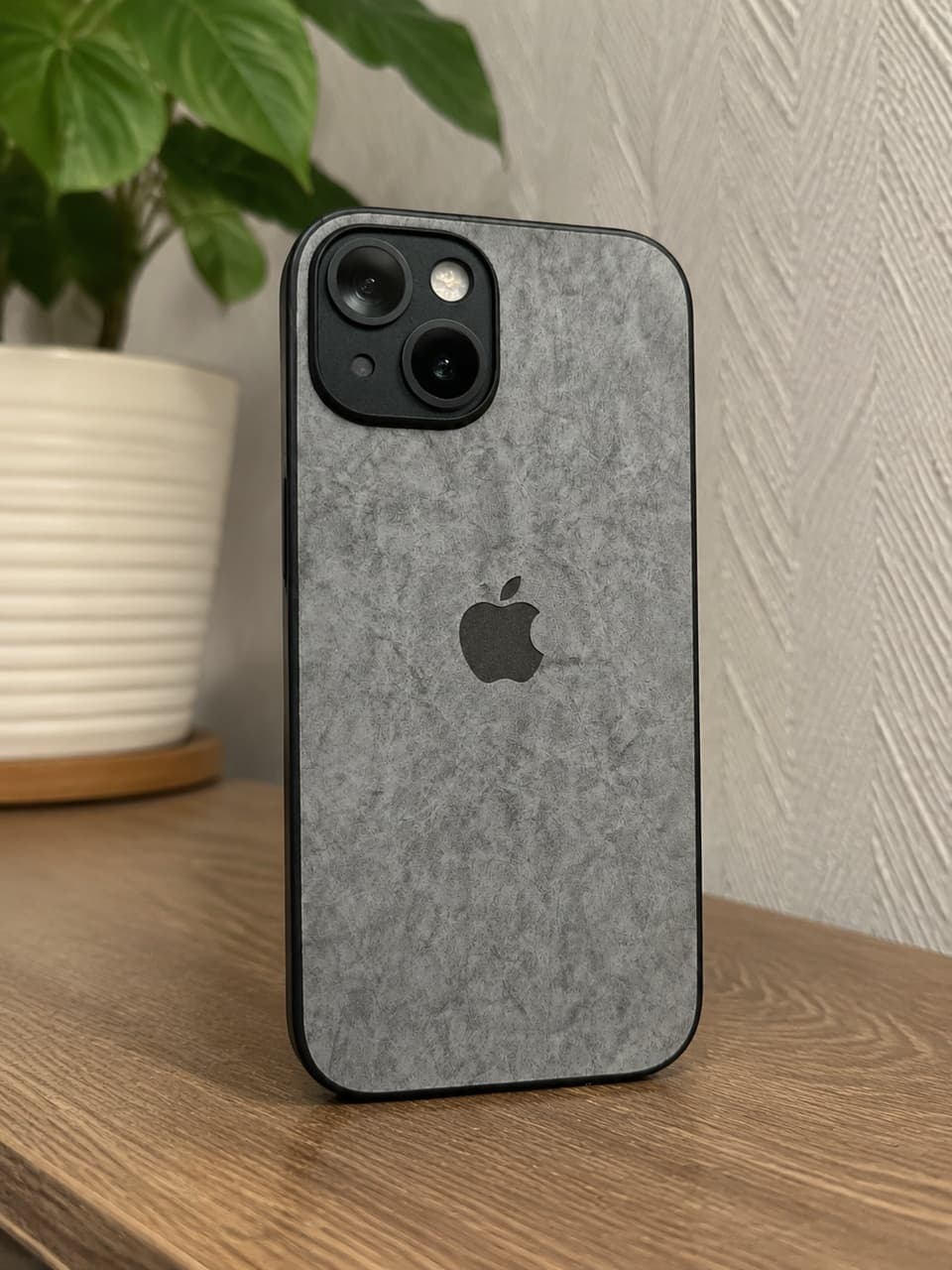 Чехол защитный для iPhone с рифлёной текстурой, Серый